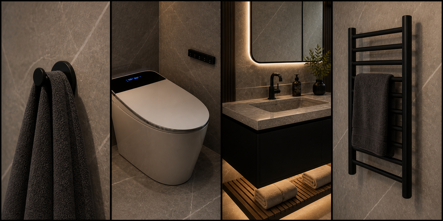 Luxury bathroom renovation detail